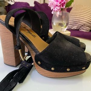 Free People platform heels